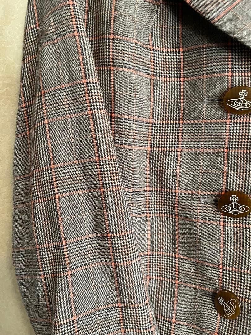 ヴィヴィアン　チェック　ジャケット