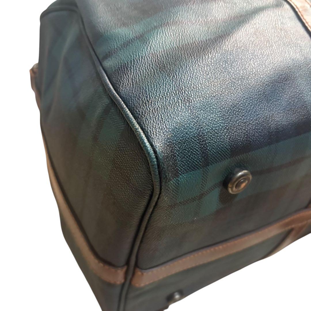 美品 ポロラルフローレン ボストンバッグ 2way チェック PVC 大容量