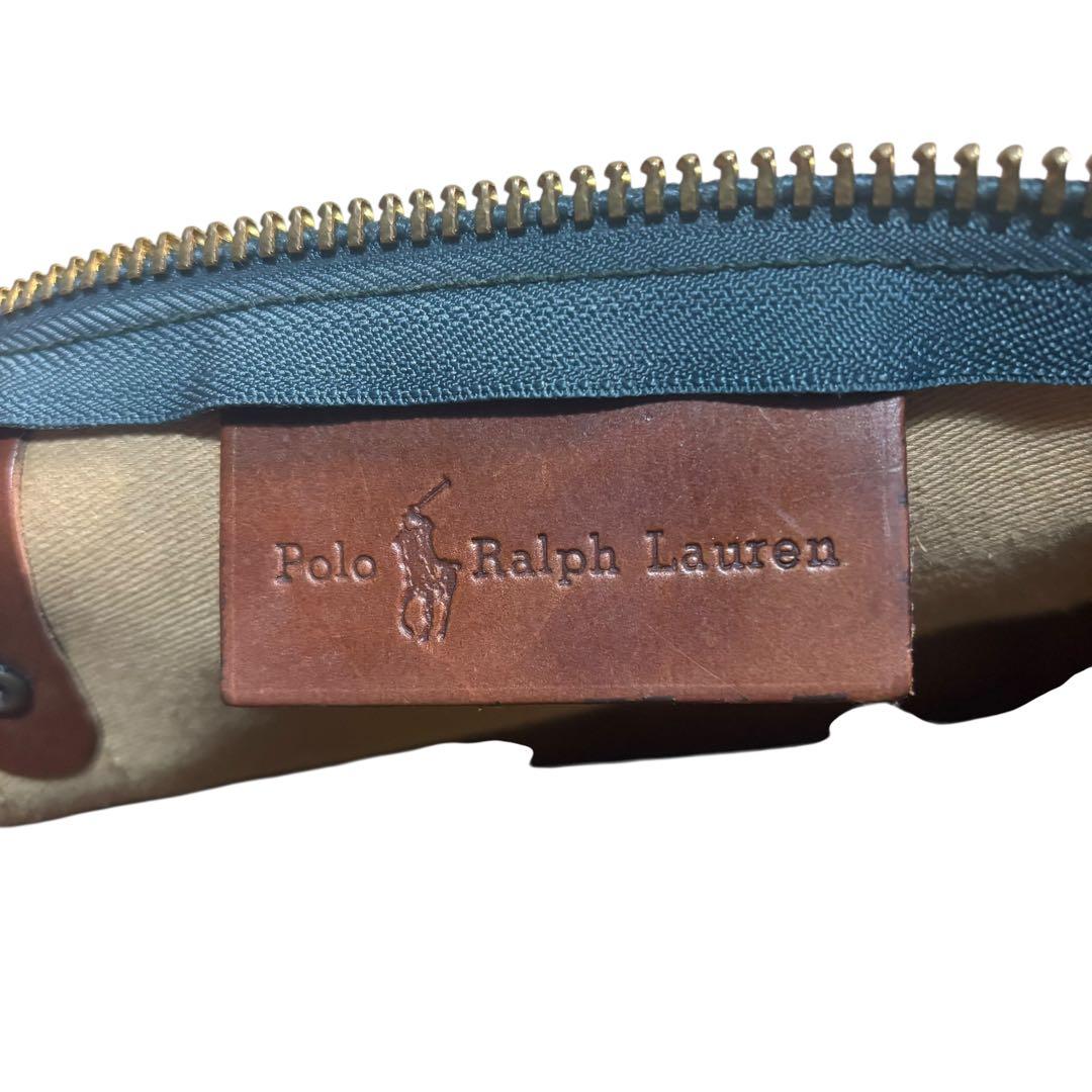 美品 ポロラルフローレン ボストンバッグ 2way チェック PVC 大容量