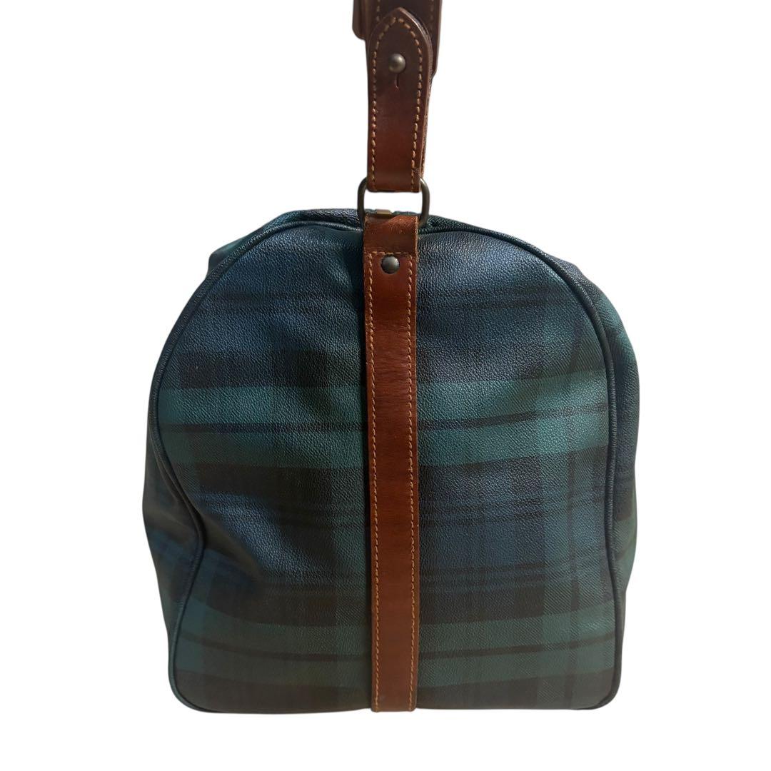 美品 ポロラルフローレン ボストンバッグ 2way チェック PVC 大容量