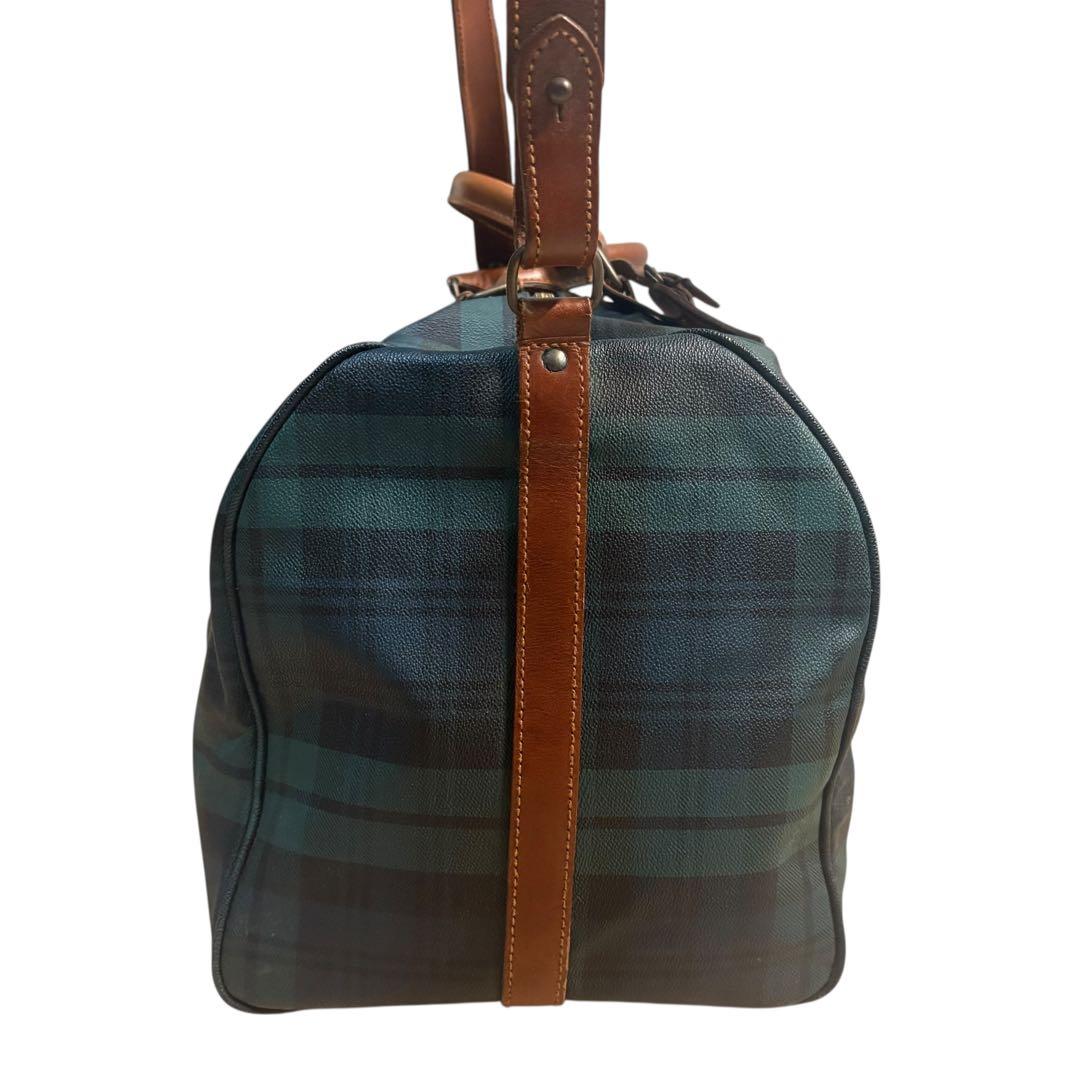 美品 ポロラルフローレン ボストンバッグ 2way チェック PVC 大容量