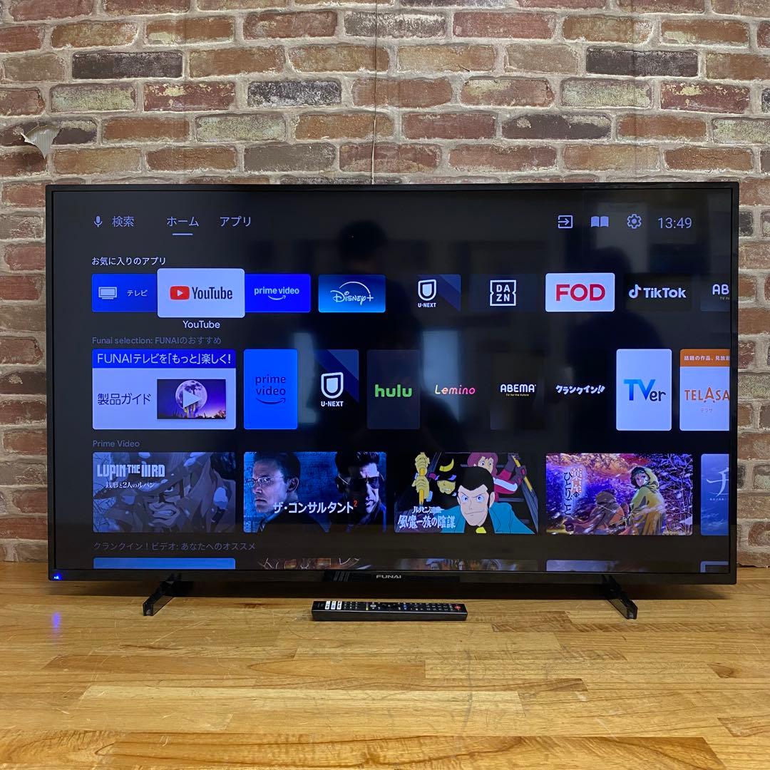 フナイ 50V型 4K 液晶テレビ Android TV FL-50U3330