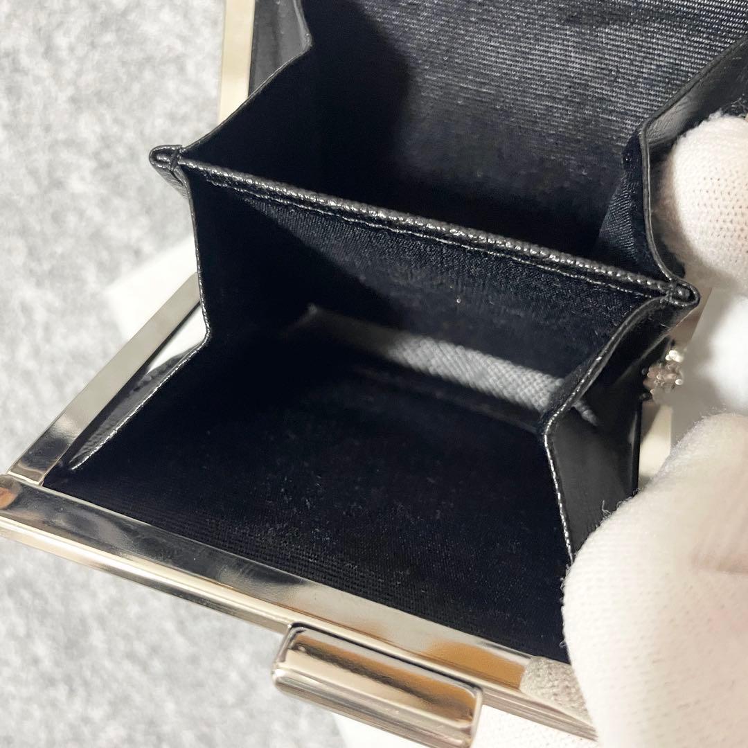 【未使用級】　バーバリー　ケース　小銭入れ　がま口　ノバチェック　ブラック