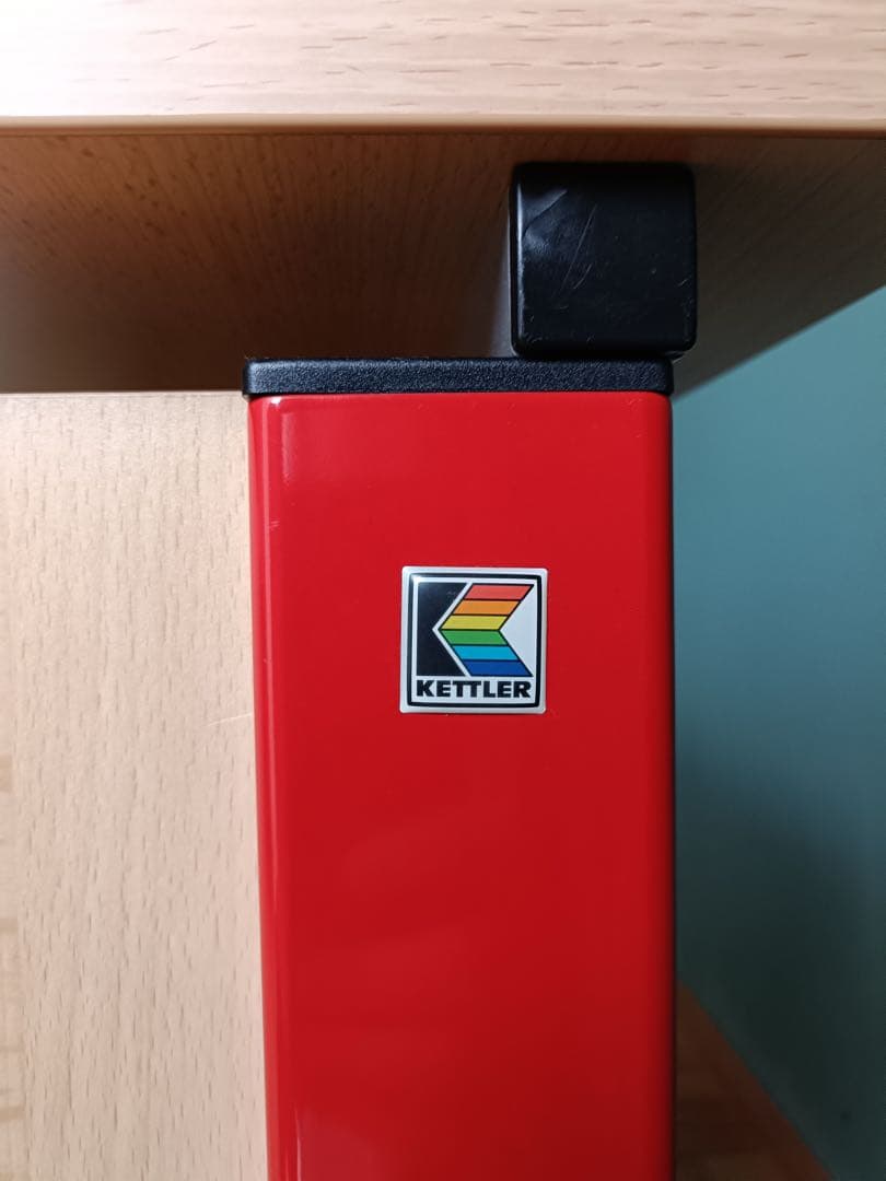 KETTLER （ドイツ）学習机 ナチュラル/レッド