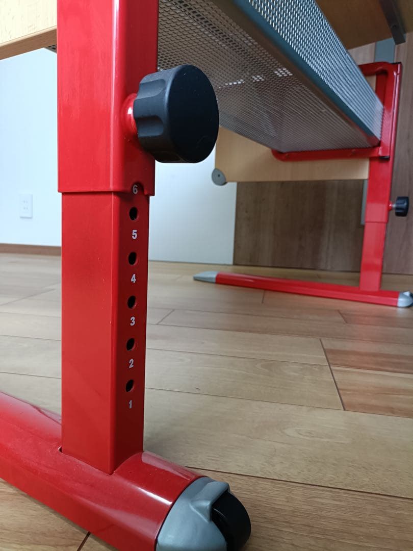 KETTLER （ドイツ）学習机 ナチュラル/レッド