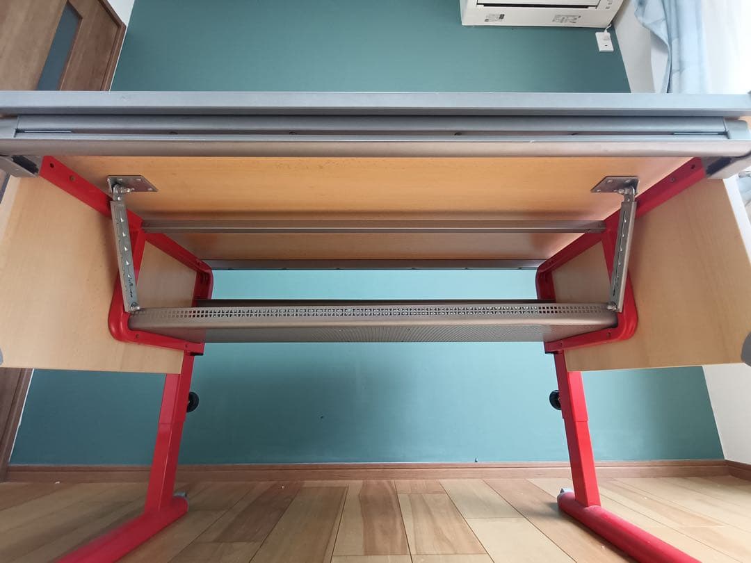 KETTLER （ドイツ）学習机 ナチュラル/レッド