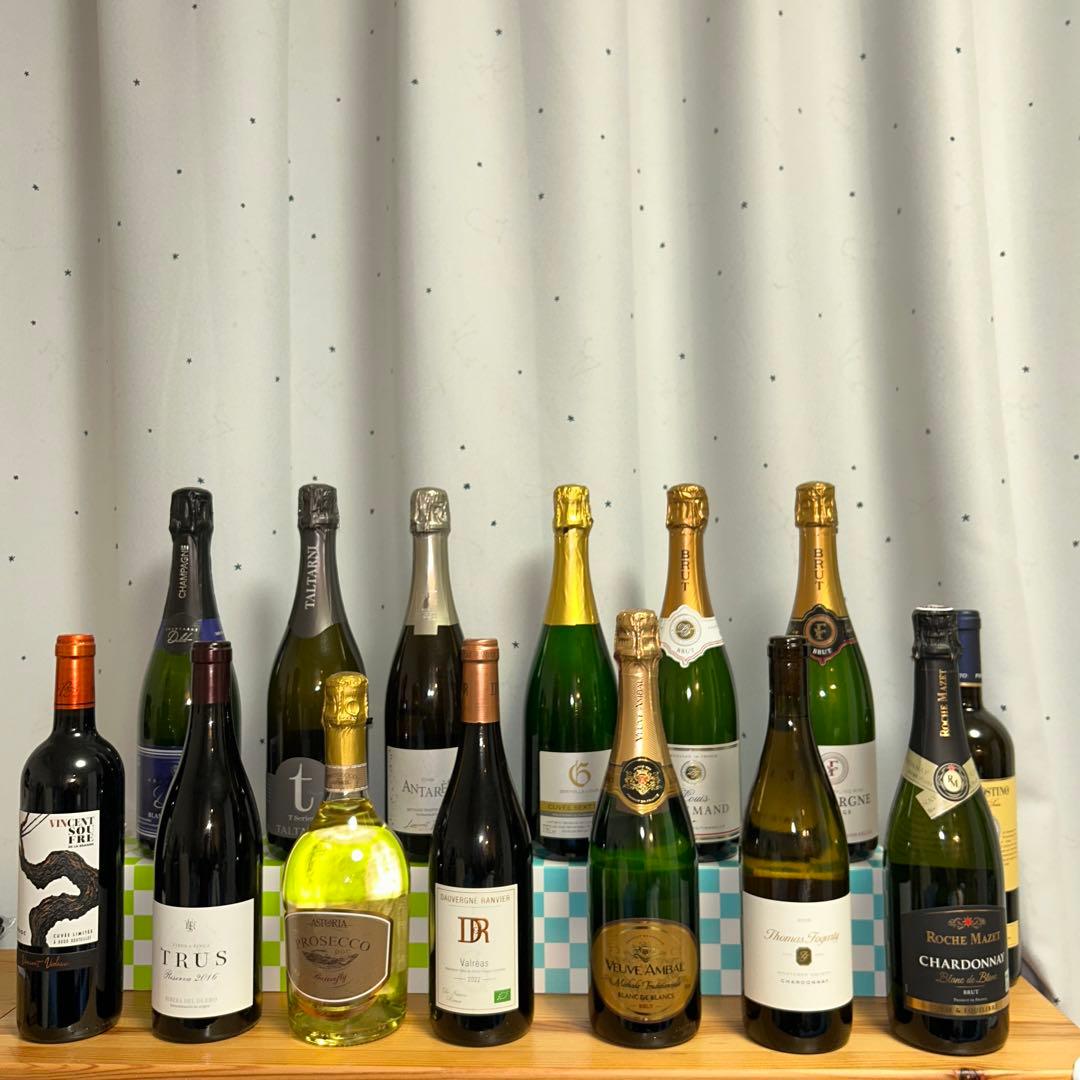 【新品】ワインくじ14本セット スパークリング8種 赤ワイン3種 白ワイン3種