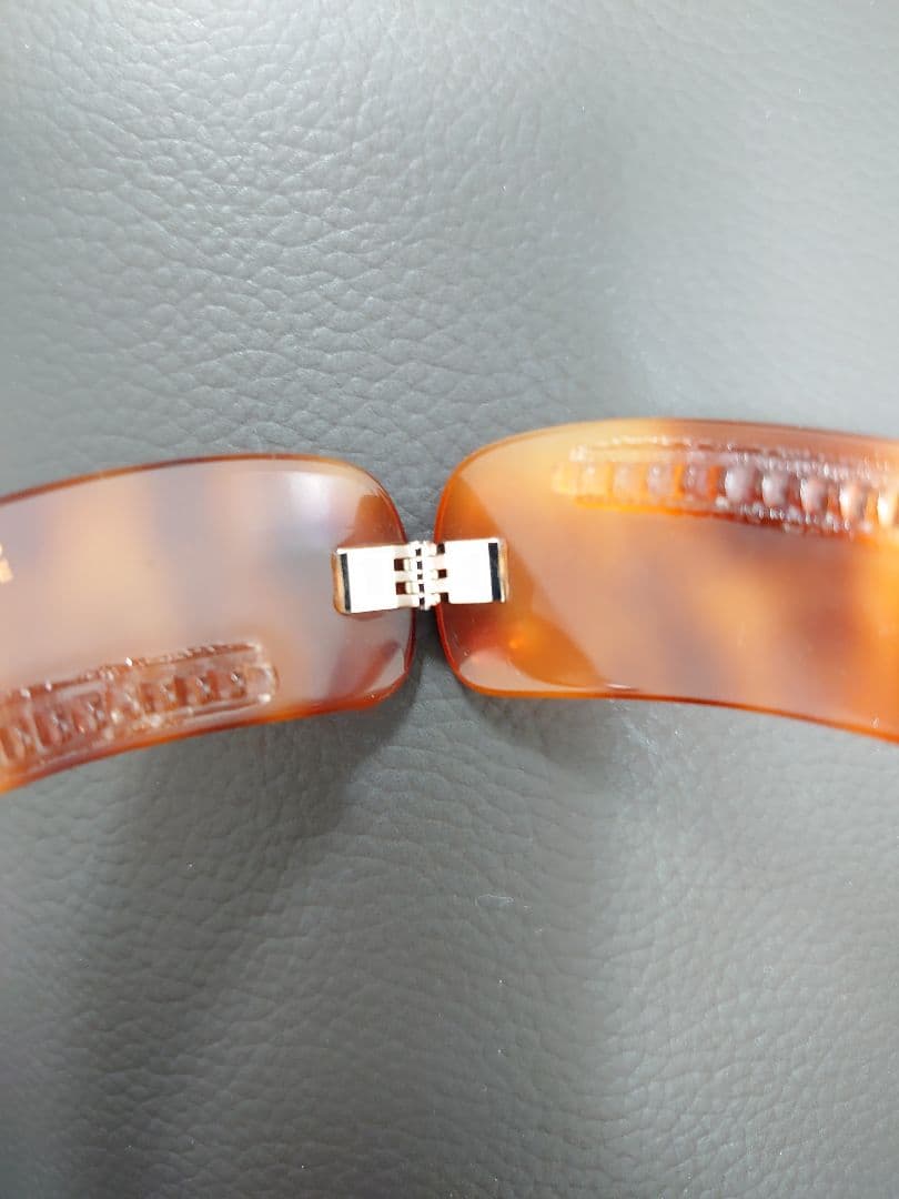 ALEXANDRE DE PARIS ブラウンバナナクリップ