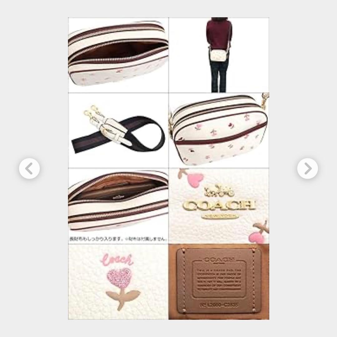 未使用　COACH コーチ　ショルダーバッグ　スマホショルダー　ミニバッグ　本革