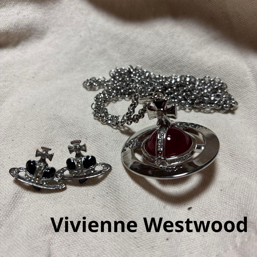 Vivienne Westwood スモールオーブネックレス　ピアスセット