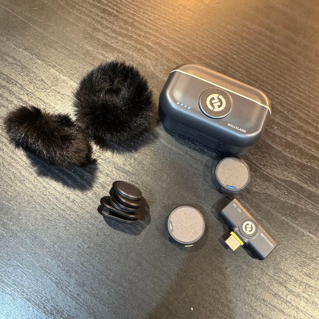 Hollyland-Lark M2-ワイヤレスマイク-ノイズキャンセル機能付き