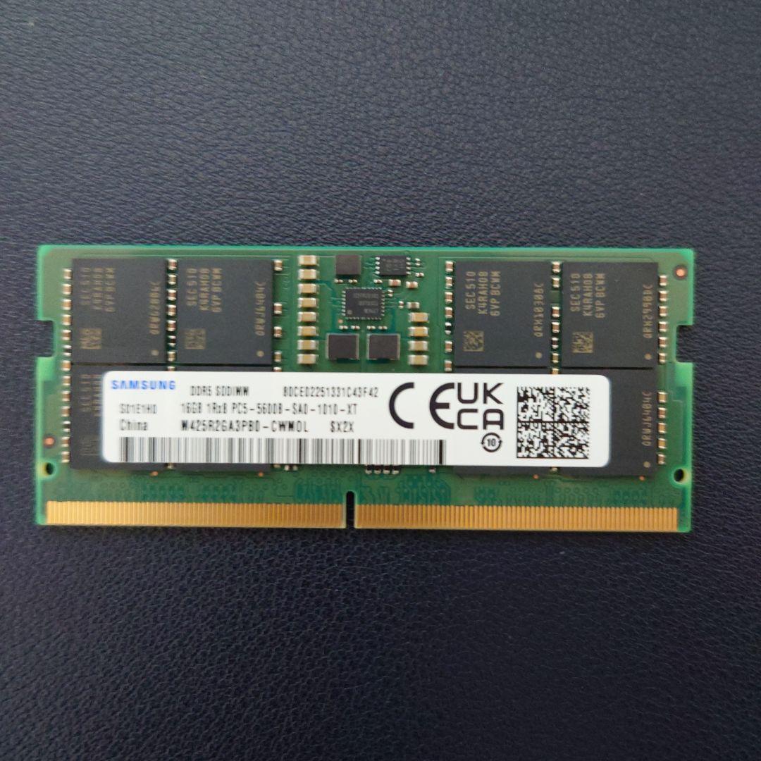 Samsung DDR5 16GB メモリー 5600MHz SODIMM