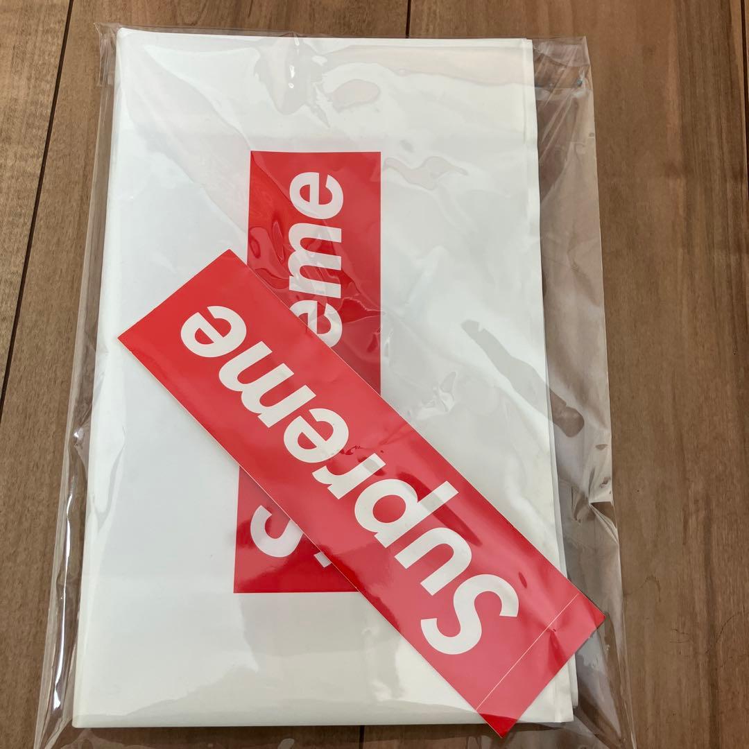 『美品』Supreme クロスボックスロゴ ニット帽ショッパーステッカー付属