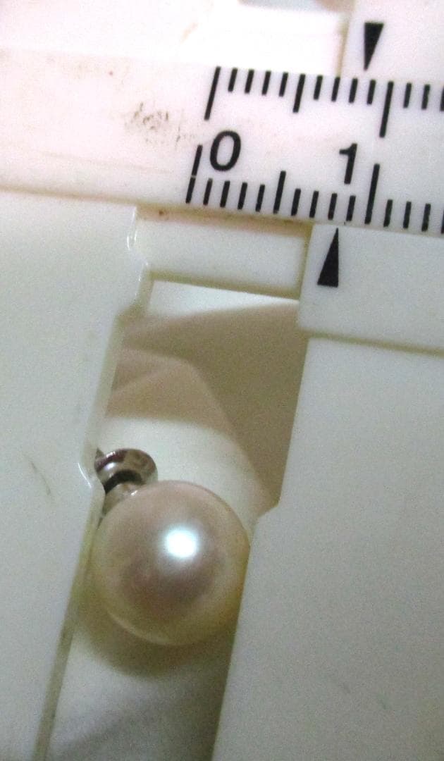 希少 ピンクホワイト あこや真珠 ネックレス 大珠 8.5mm 43cm 極美品