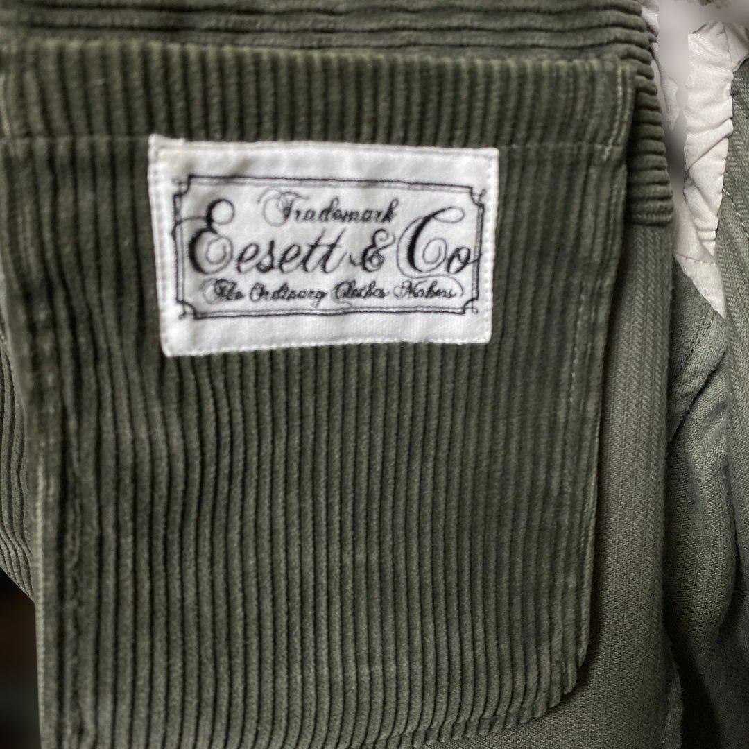 EESET&co J081 コーデュロイ　モスグリーン　grandrow JKT