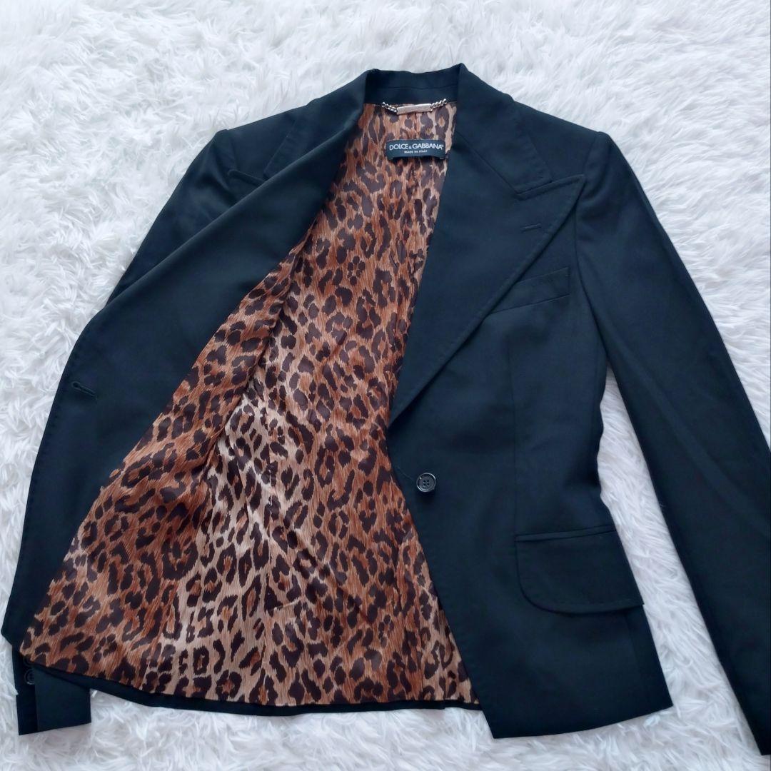 DOLCE&GABBANA テーラードジャケット レオパード 1B 38サイズ