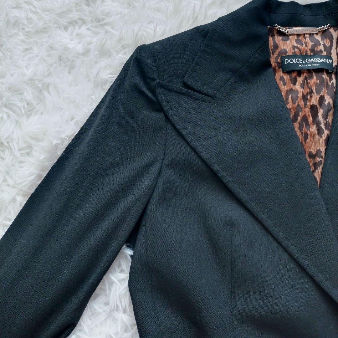 DOLCE&GABBANA テーラードジャケット レオパード 1B 38サイズ