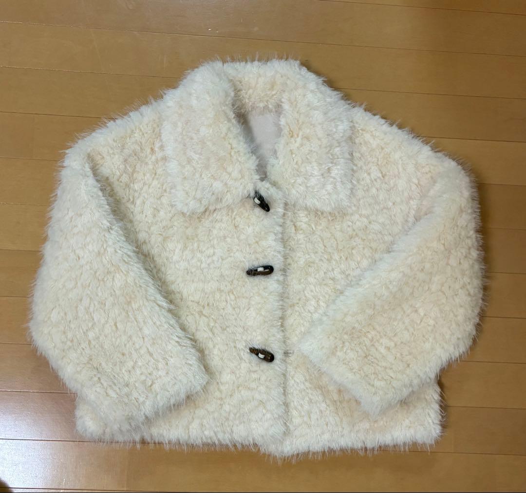 スウィートファジーコート　ファーコート　flower