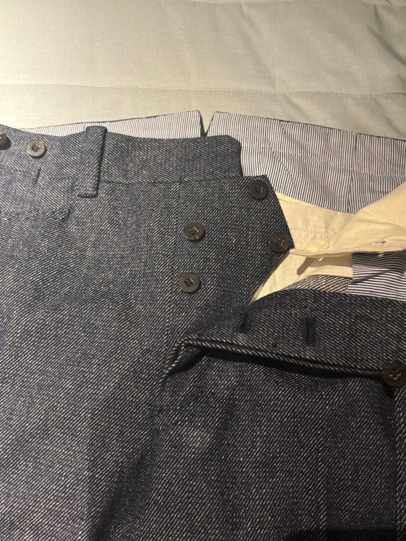 Ring jacket Napoli デニム　スラックス　48