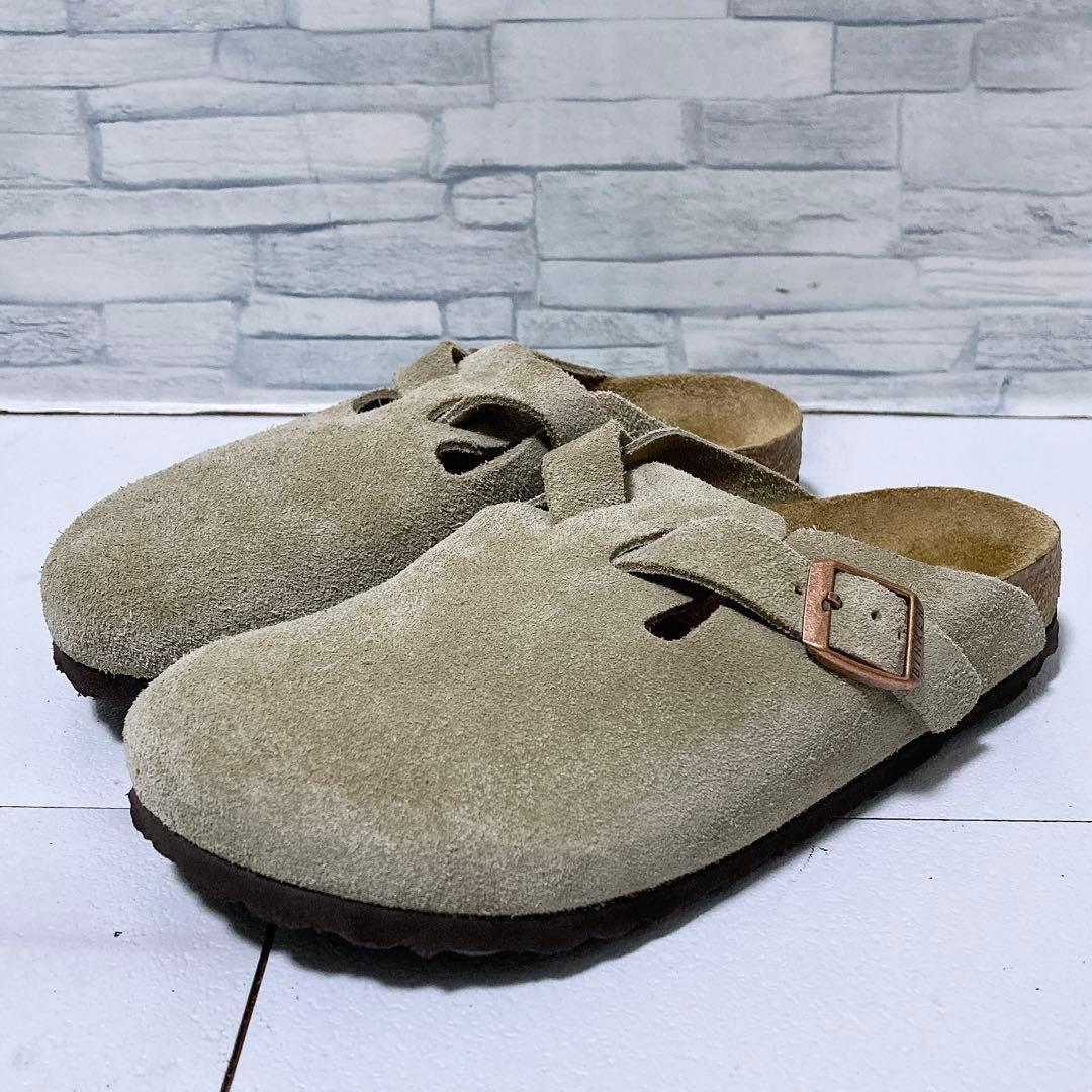 美品 ビルケンシュトック Boston ボストン 23 トープ ソフトヘッド