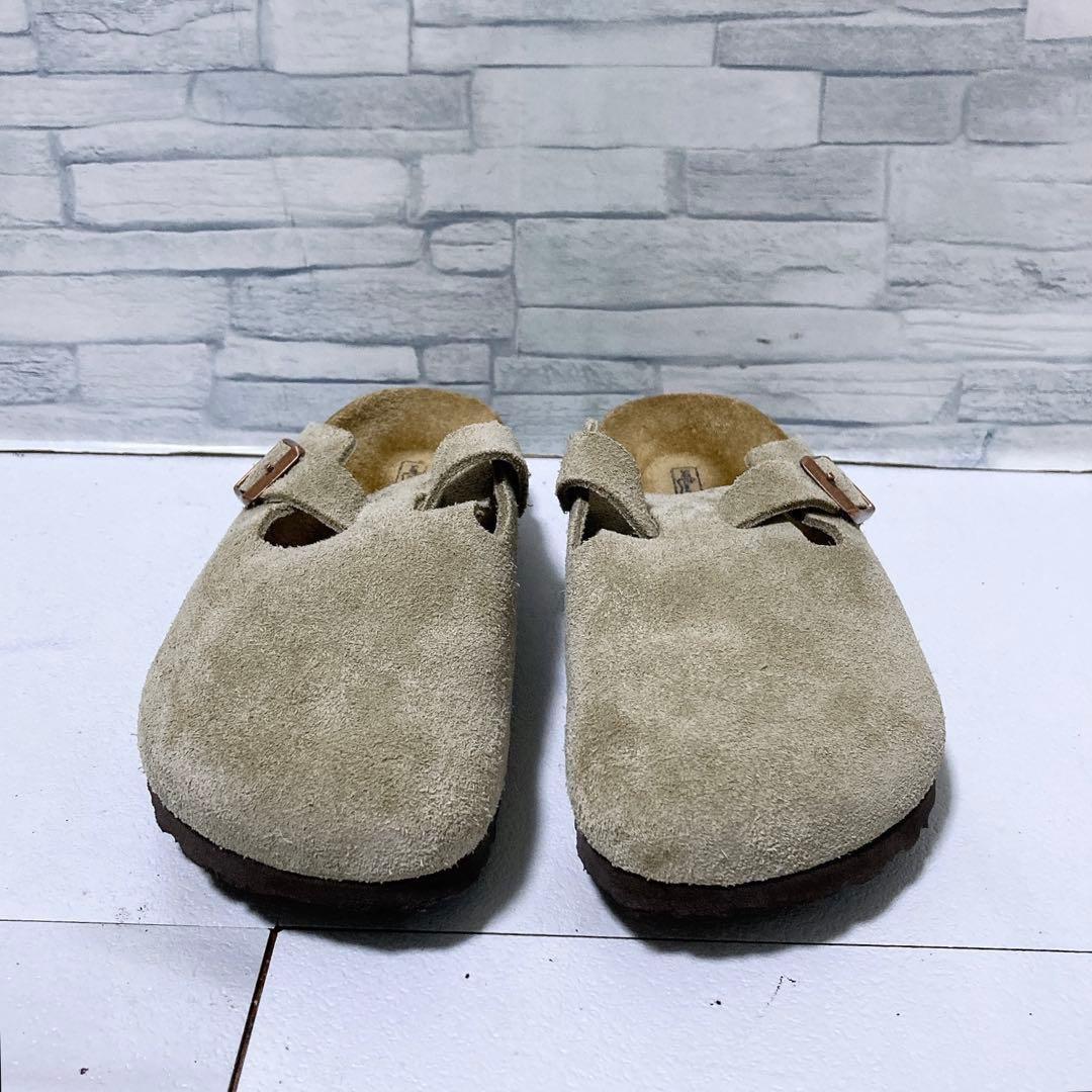 美品 ビルケンシュトック Boston ボストン 23 トープ ソフトヘッド