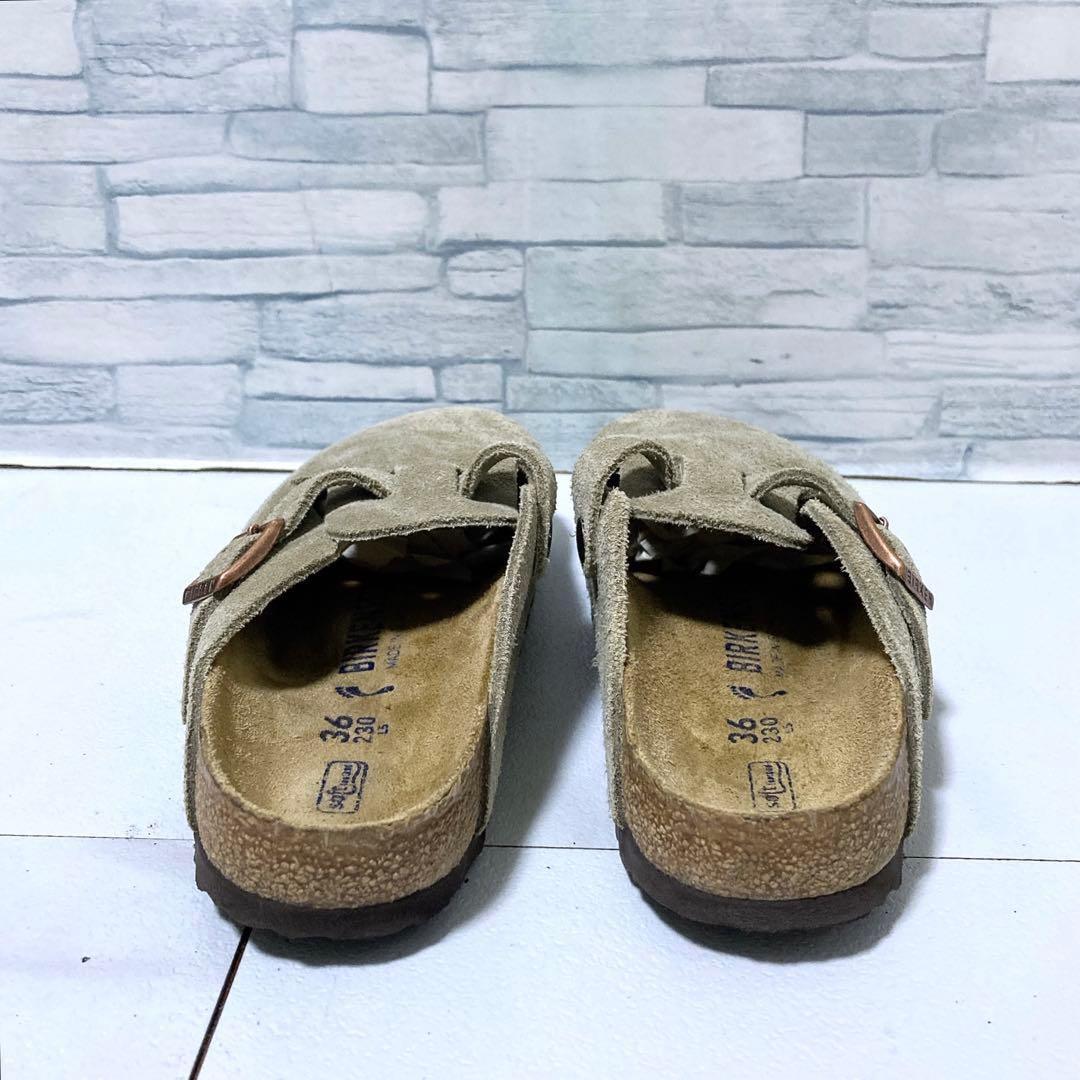 美品 ビルケンシュトック Boston ボストン 23 トープ ソフトヘッド