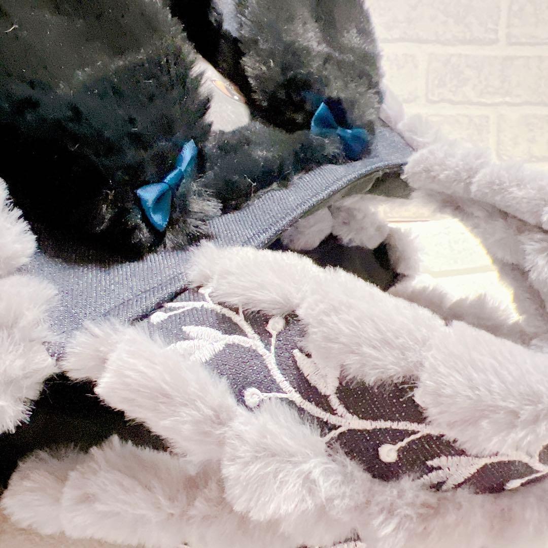 コヤンイサムチョン デニム × ファー トートバッグ 猫