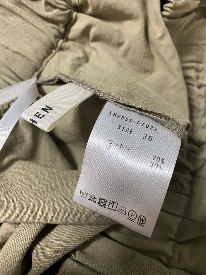 LOHEN ローヘン ハイカウントバルーンパンツ 36 伊勢丹限定色 カーキ