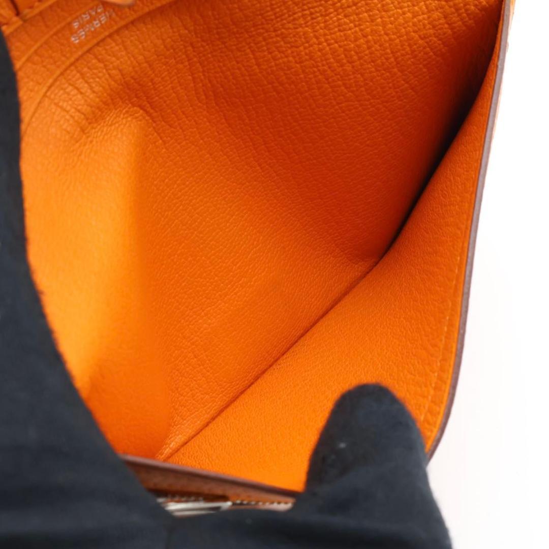 【極美品】HERMES ベアンクラシック シェーブル オレンジ 長財布