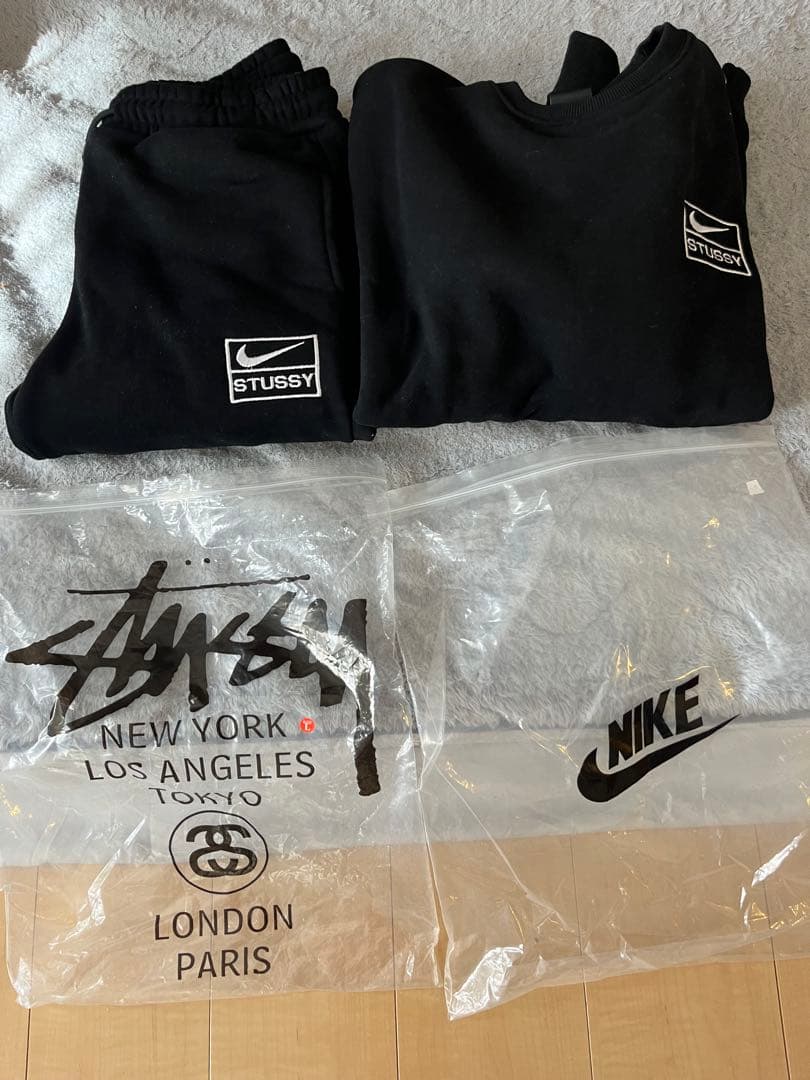 STUSSY NIKE ブラック トレーナー・スウェット