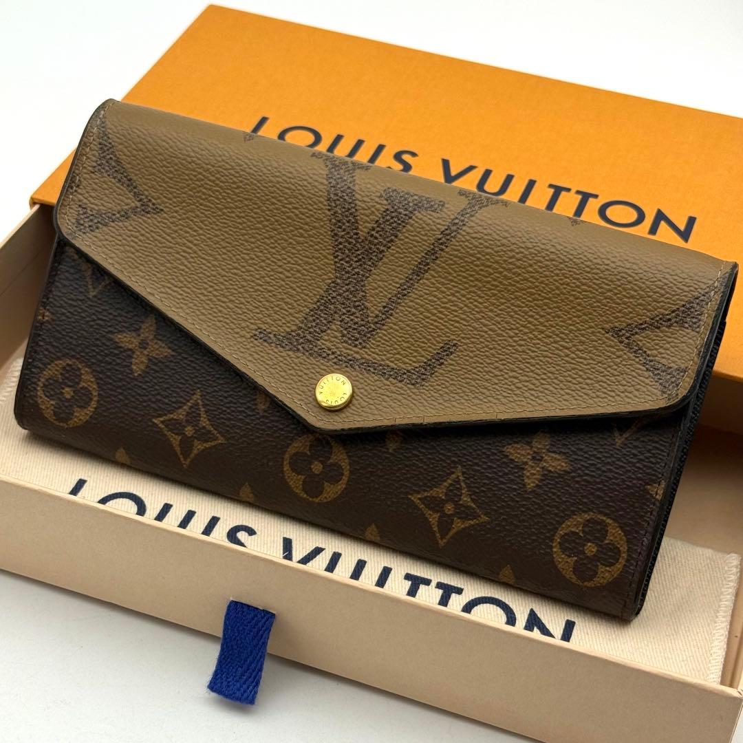 【ぽこ】 モノグラム ジャイアント リバース ポルトフォイユ サラ 長財布