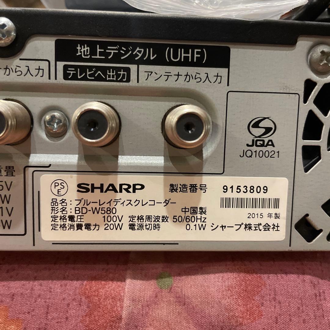 SHARP BD-W580 1TB換装！12倍録 新品リモ等付フル装備 完動品！