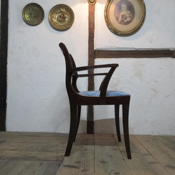 イギリス アンティーク 家具 アームチェア ダイニングチェア 椅子 4554d