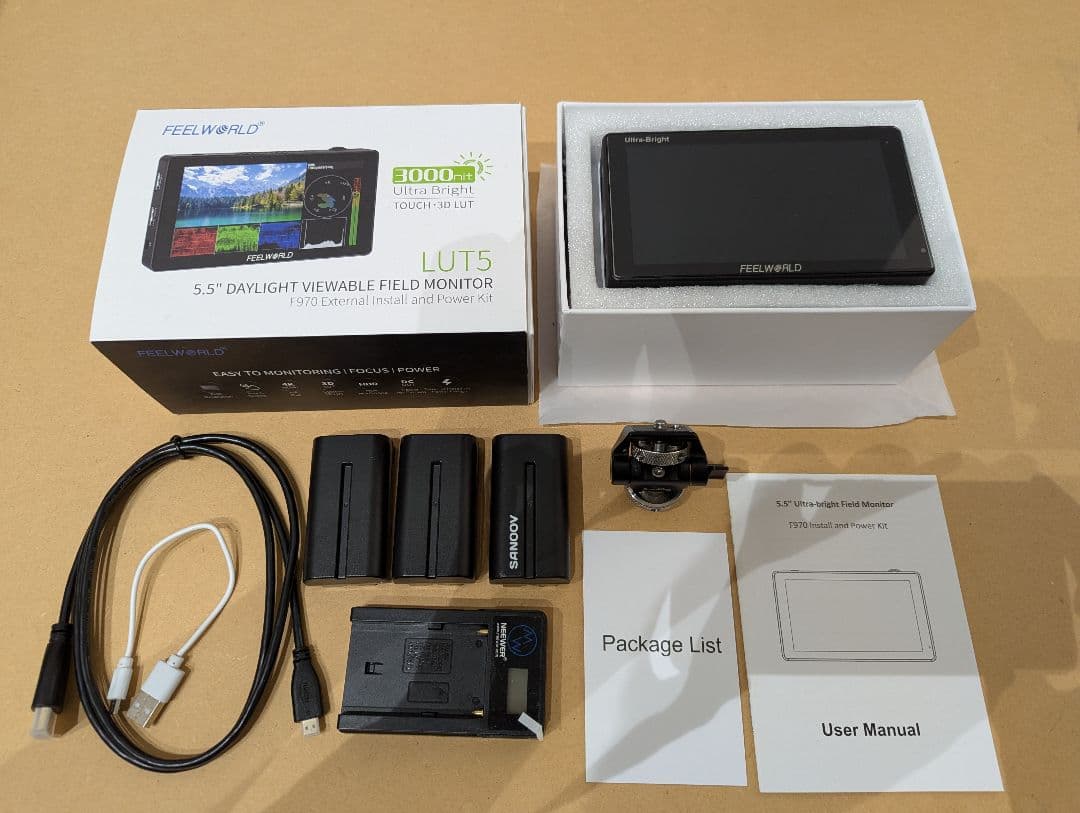 FEELWORLD　LUT5 5.5インチ超高輝度3000nit