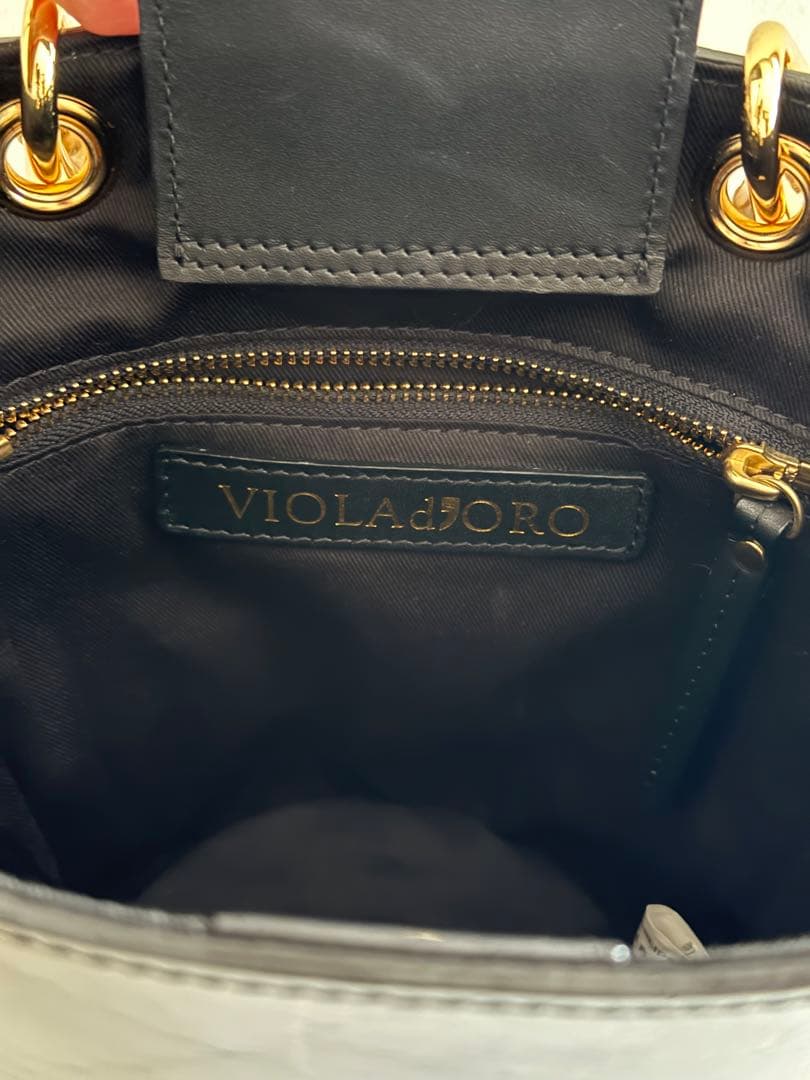 ゆ*う様 正規品　VIOLAd'ORO ヴィオラドーロ　レザー かごバッグ