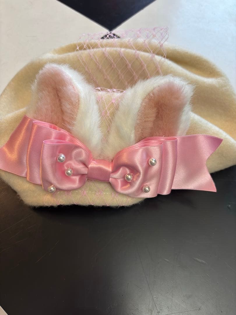 Angelic Pretty／Dolly Cat ベレー帽　白色