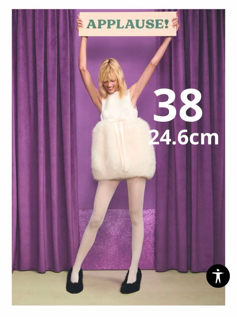 フェイクファーシューズ ZARA X DISNEY