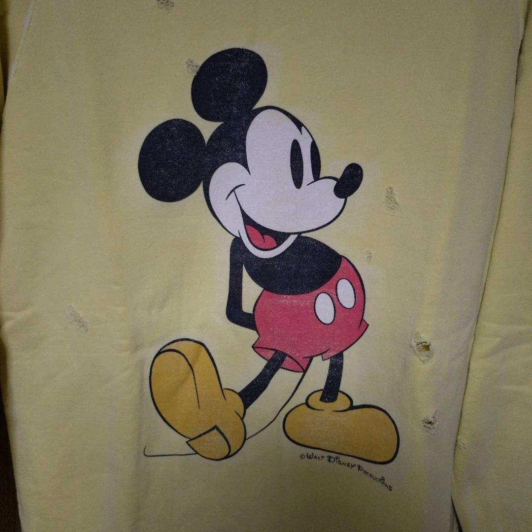 ロンハーマン　ミッキー　スウェット　ダメージ加工