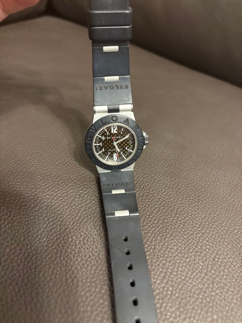 BVLGARI アルミニウムウォッチ ブラック レディース