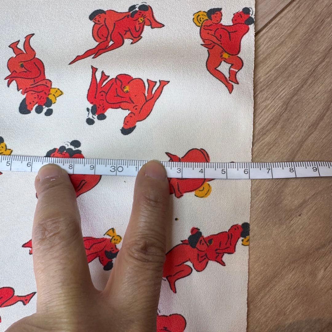 未使用　超美品　正絹　長襦袢　反物　1228 着物　個性的　春画　艶絵　エロ