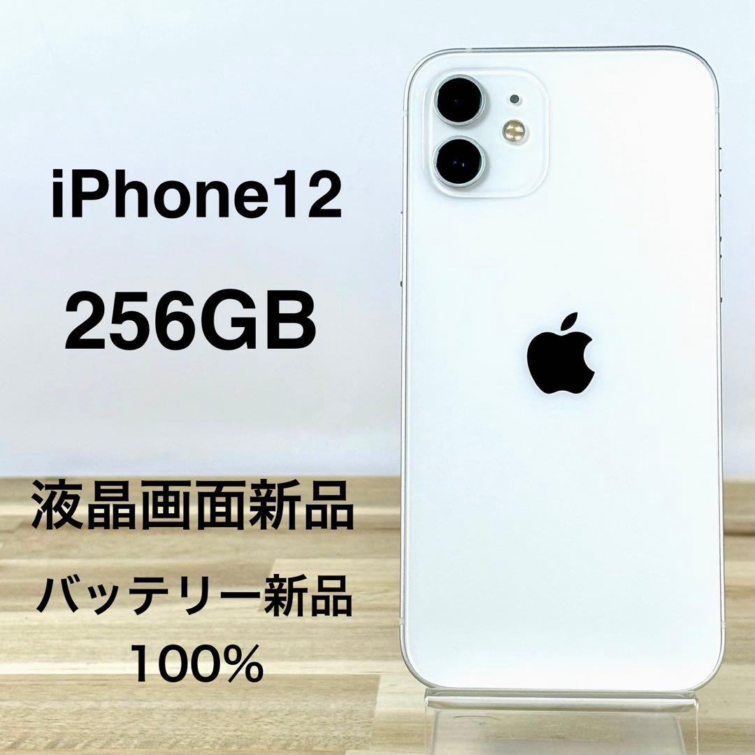 【美品】iPhone12 256GB/SIMフリー/バッテリー新品100%