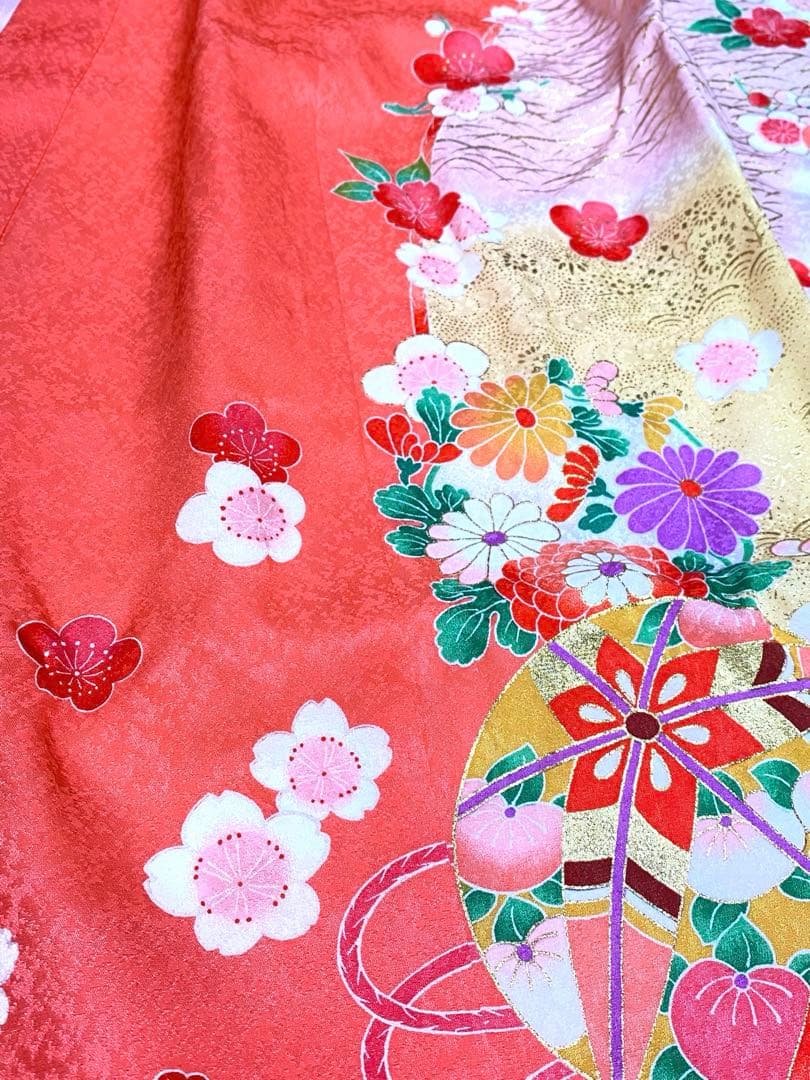 【美品】お宮参り 産着 女の子 化粧箱付き