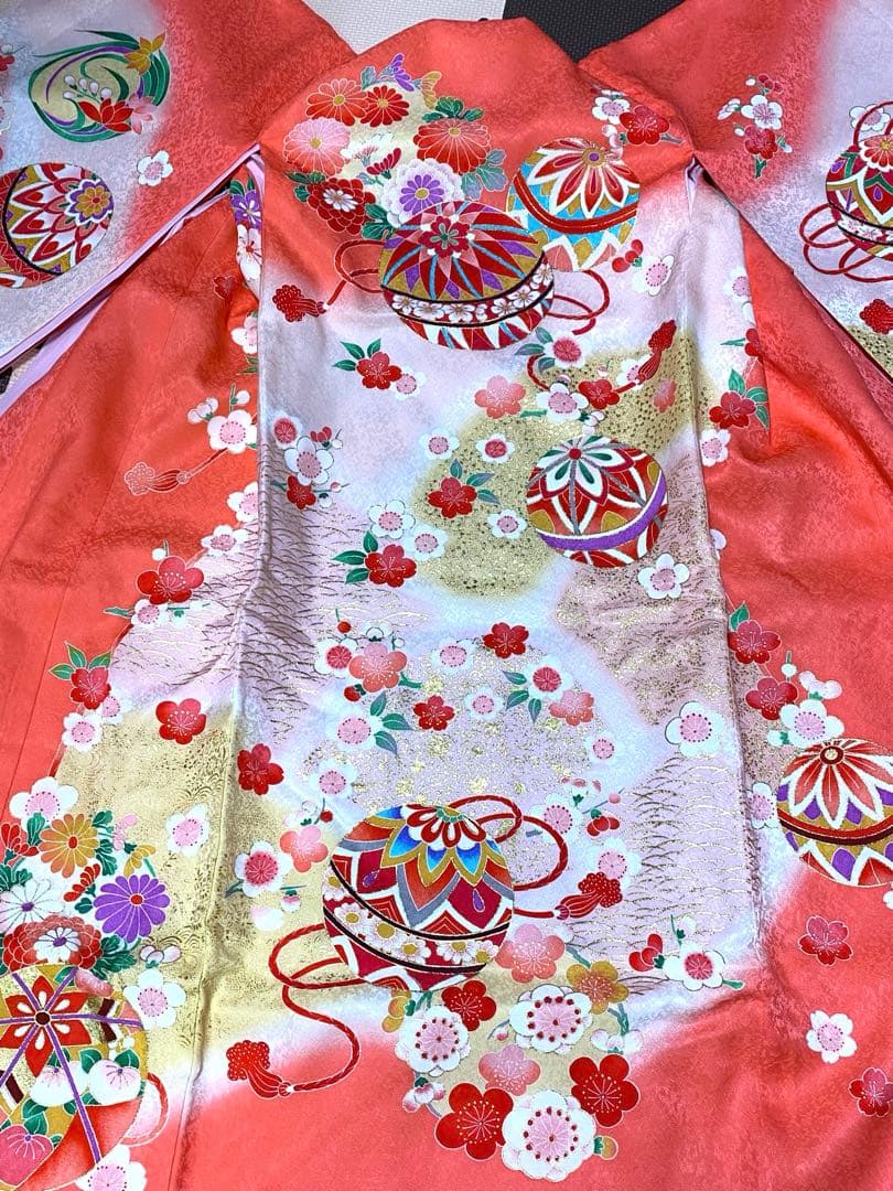 【美品】お宮参り 産着 女の子 化粧箱付き