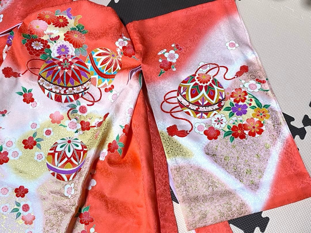 【美品】お宮参り 産着 女の子 化粧箱付き