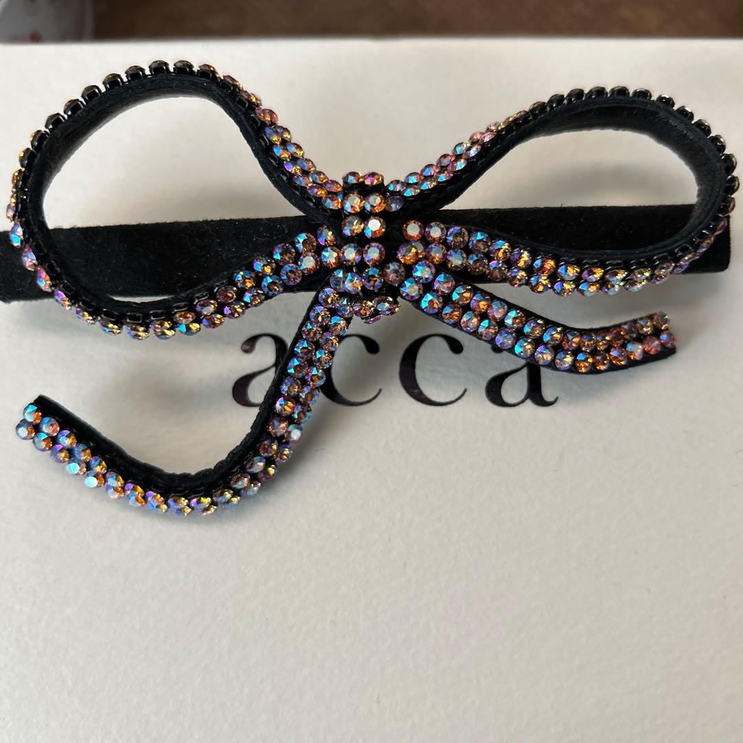 ACCA リボンバレッタアンジェラ　ピンク系