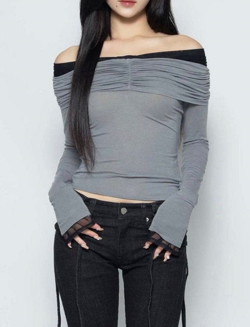 トップス Theredthread S twist off shoulder tops