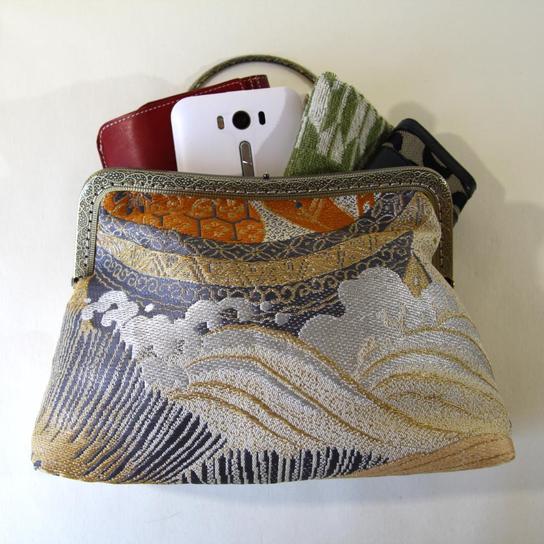 アンティーク婚礼丸帯リメイク礼装バック/和装バッグ/パーティー/着物リメイク