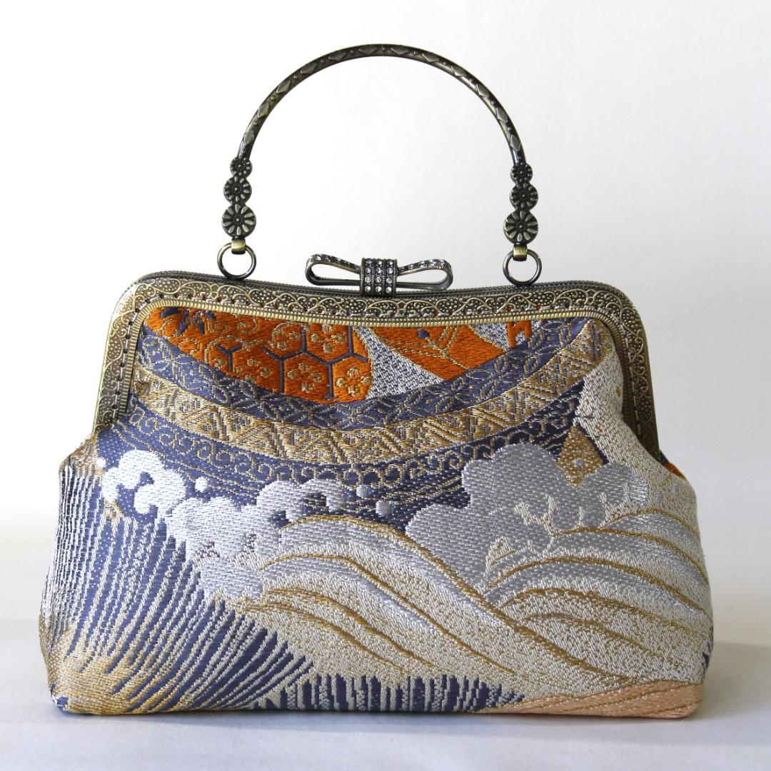 アンティーク婚礼丸帯リメイク礼装バック/和装バッグ/パーティー/着物リメイク