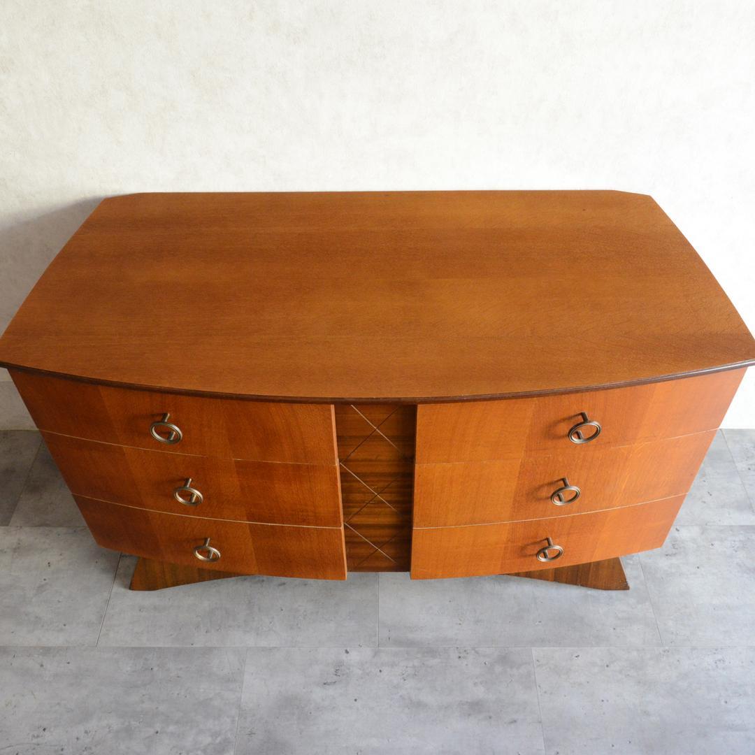 ねこ　イギリスヴィンテージ チェスト ショートサイドボード リビングボード