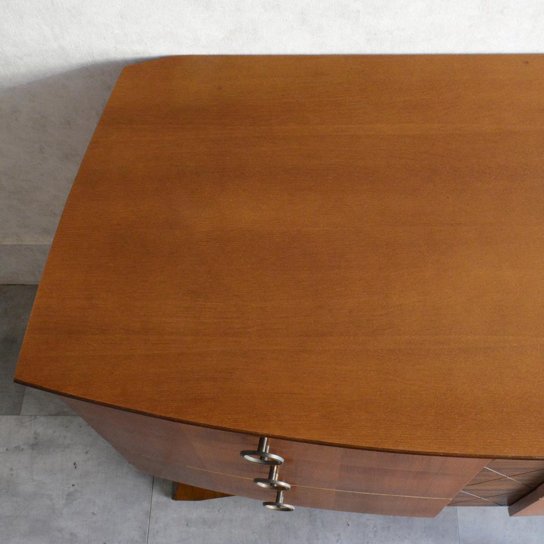 ねこ　イギリスヴィンテージ チェスト ショートサイドボード リビングボード